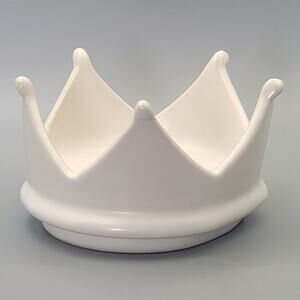 Ceramic Queen King Princess Crown Jewelry Ring Coin Holder Trinket Tray Dish